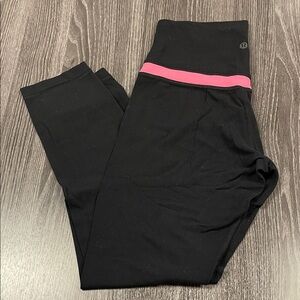 Original and rare Lululemon align pant with grapefruit pink waist 4